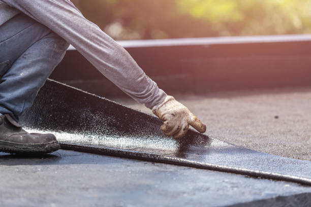 Professional Exterior Waterproofing technician working in New Washington, OH